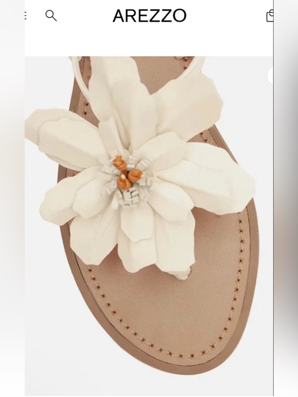 AREZZO Daisy Flat Sandal | Leather Greek Style Sandals